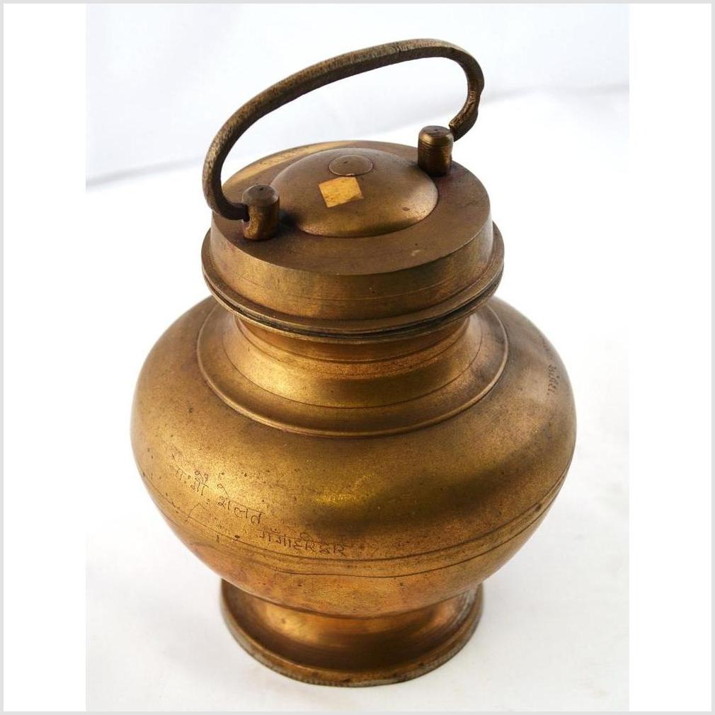 Antique Brass Milk Jars-2. Asian & Chinese Furniture, Art, Antiques, Vintage Home Décor for sale at FEA Home