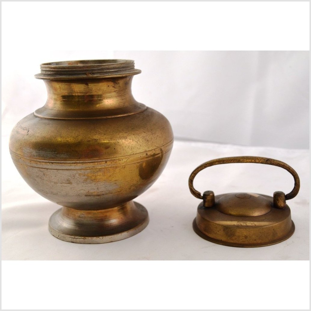 Antique Brass Milk Jars-4. Asian &amp; Chinese Furniture, Art, Antiques, Vintage Home Décor for sale at FEA Home
