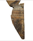 Antique Burmese Temple Carving – Kneeling Guardian Figure, Elongated Form-3. Asian & Chinese Furniture, Art, Antiques, Vintage Home Décor for sale at FEA Home