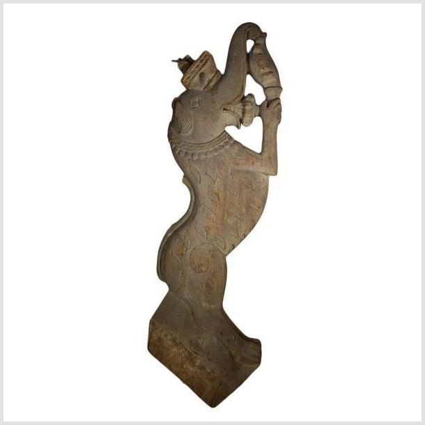 Antique Burmese Temple Carving – Elephant-Head Deity, Decorative Jug-6. Asian &amp; Chinese Furniture, Art, Antiques, Vintage Home Décor for sale at FEA Home