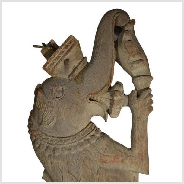Antique Burmese Temple Carving – Elephant-Head Deity, Decorative Jug-7. Asian &amp; Chinese Furniture, Art, Antiques, Vintage Home Décor for sale at FEA Home