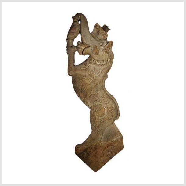 Antique Burmese Temple Carving – Elephant-Head Deity, Decorative Jug-1. Asian & Chinese Furniture, Art, Antiques, Vintage Home Décor for sale at FEA Home
