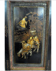 Antique Chinese 3 Panel Screen With Hand Painting-10. Asian & Chinese Furniture, Art, Antiques, Vintage Home Décor for sale at FEA Home