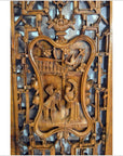 Antique Chinese 4 Panel Screen-10. Asian & Chinese Furniture, Art, Antiques, Vintage Home Décor for sale at FEA Home