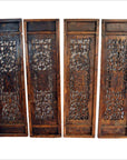 Antique Chinese 4 Panel Screen-11. Asian & Chinese Furniture, Art, Antiques, Vintage Home Décor for sale at FEA Home