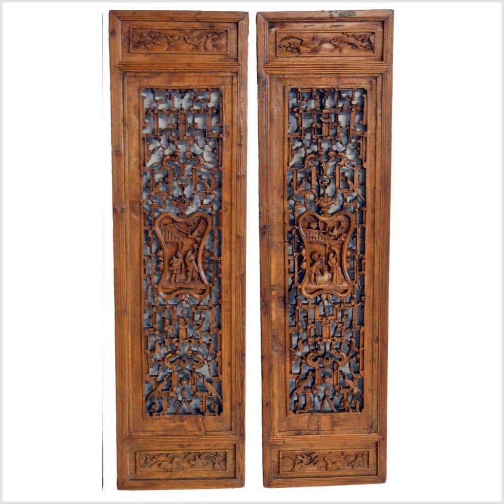 Antique Chinese 4 Panel Screen-2. Asian & Chinese Furniture, Art, Antiques, Vintage Home Décor for sale at FEA Home