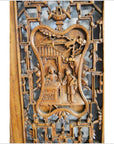 Antique Chinese 4 Panel Screen-7. Asian & Chinese Furniture, Art, Antiques, Vintage Home Décor for sale at FEA Home