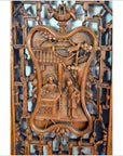 Antique Chinese 4 Panel Screen-9. Asian & Chinese Furniture, Art, Antiques, Vintage Home Décor for sale at FEA Home
