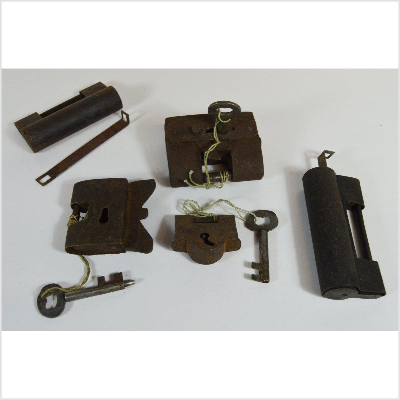 Antique Chinese and Indian Locks-1. Asian & Chinese Furniture, Art, Antiques, Vintage Home Décor for sale at FEA Home