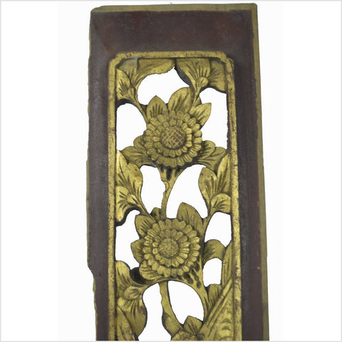 Antique Chinese Architectural Wedding Bed Plaque
