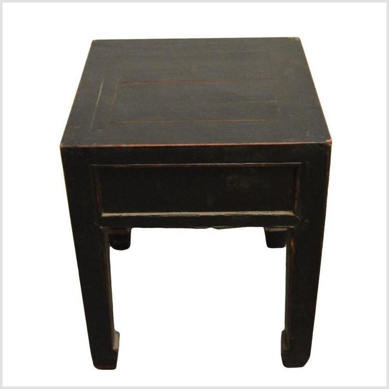 Antique Chinese Black Lacquer Side Table- Asian Antiques, Vintage Home Decor & Chinese Furniture - FEA Home