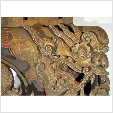 Antique Chinese Carved Temple Corbel