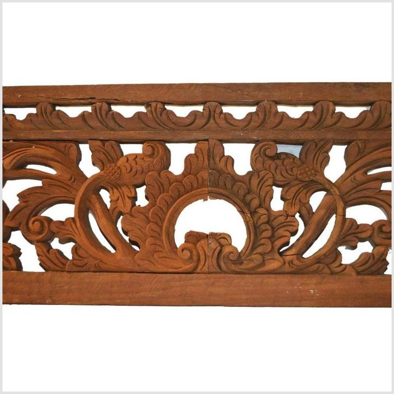 Antique Chinese Carving – Symmetrical Scroll Panel, Pierced Elmwood-2. Asian & Chinese Furniture, Art, Antiques, Vintage Home Décor for sale at FEA Home