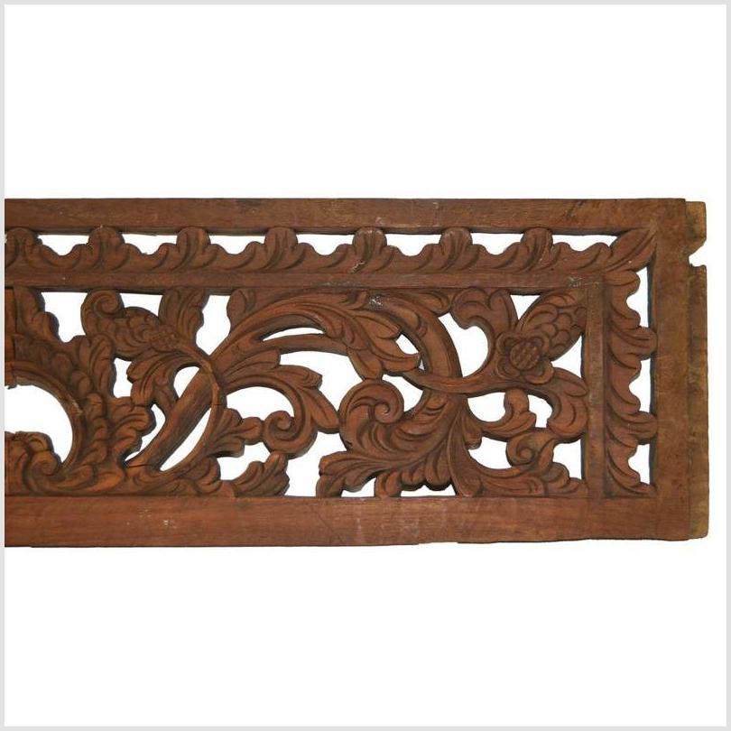 Antique Chinese Carving – Symmetrical Scroll Panel, Pierced Elmwood-3. Asian &amp; Chinese Furniture, Art, Antiques, Vintage Home Décor for sale at FEA Home