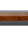 Antique Chinese Coffee Table – Three Drawer, Tiger Elm Grain-1. Asian & Chinese Furniture, Art, Antiques, Vintage Home Décor for sale at FEA Home