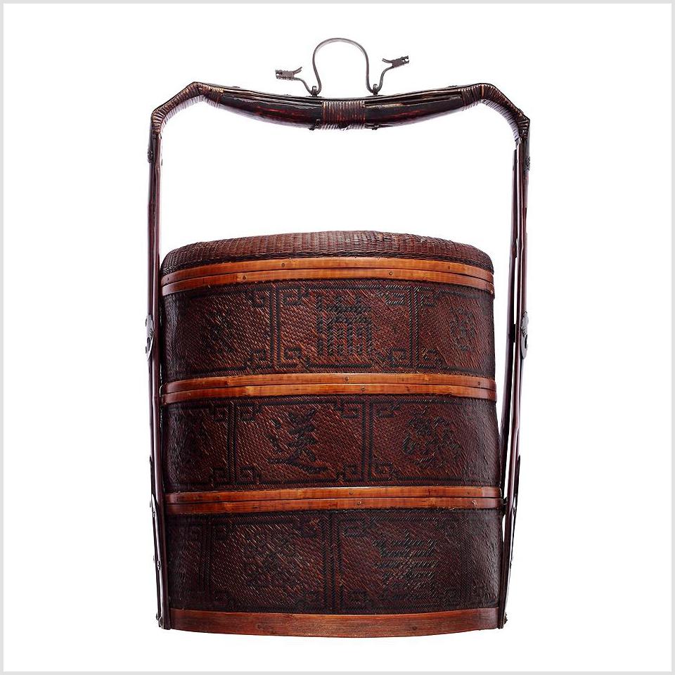 Antique Chinese Food Basket-1. Asian & Chinese Furniture, Art, Antiques, Vintage Home Décor for sale at FEA Home