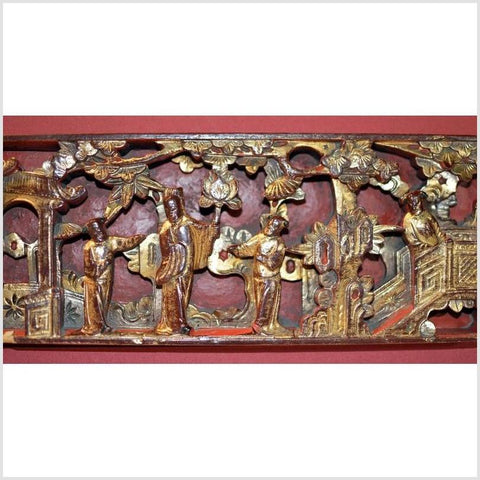 Antique Chinese Gilt Ornate Carving 