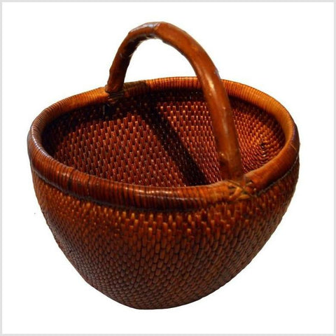 Antique Chinese Grain Basket- Asian Antiques, Vintage Home Decor & Chinese Furniture - FEA Home