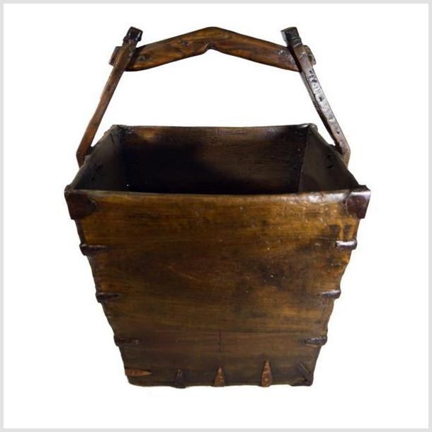 Antique Handmade Grain Basket- Asian Antiques, Vintage Home Decor & Chinese Furniture - FEA Home