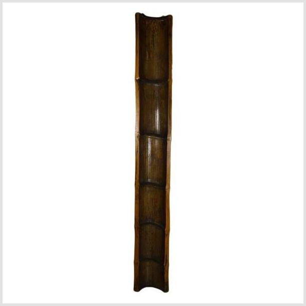 Antique Chinese Bamboo Column – Vertical Inscription, Polished Grain-6. Asian &amp; Chinese Furniture, Art, Antiques, Vintage Home Décor for sale at FEA Home
