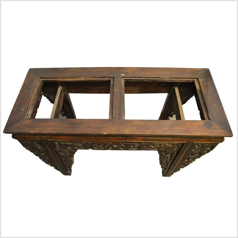 Antique Chinese Hand Carved Console / Altar Table-YN4111-2. Asian & Chinese Furniture, Art, Antiques, Vintage Home Décor for sale at FEA Home