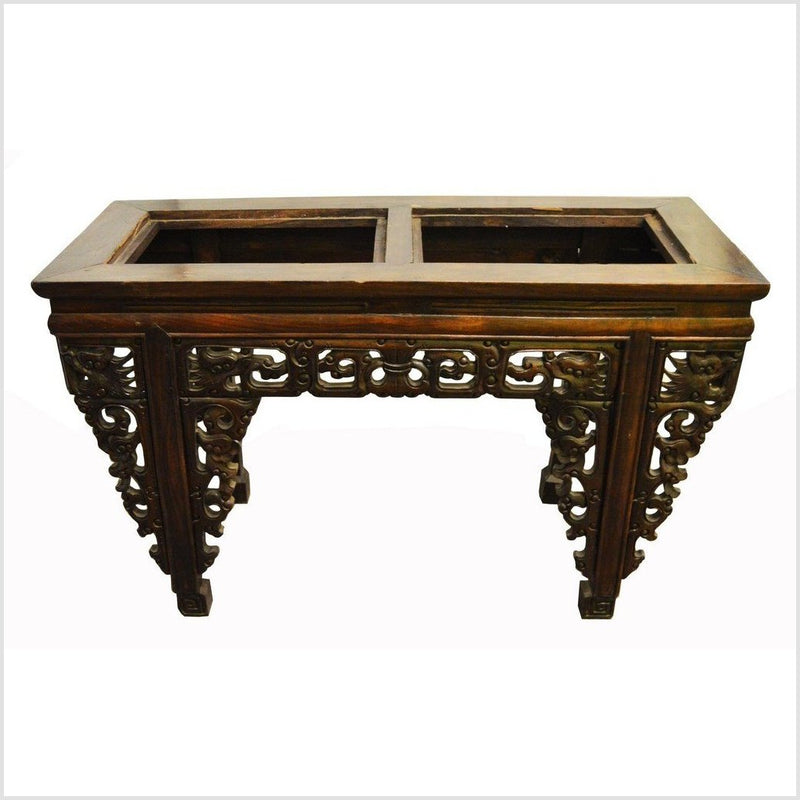 Antique Chinese Hand Carved Console / Altar Table- Asian Antiques, Vintage Home Decor & Chinese Furniture - FEA Home