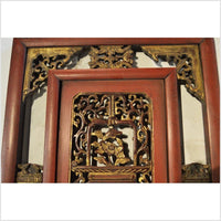 Antique Chinese Hand Carved Temple Panel