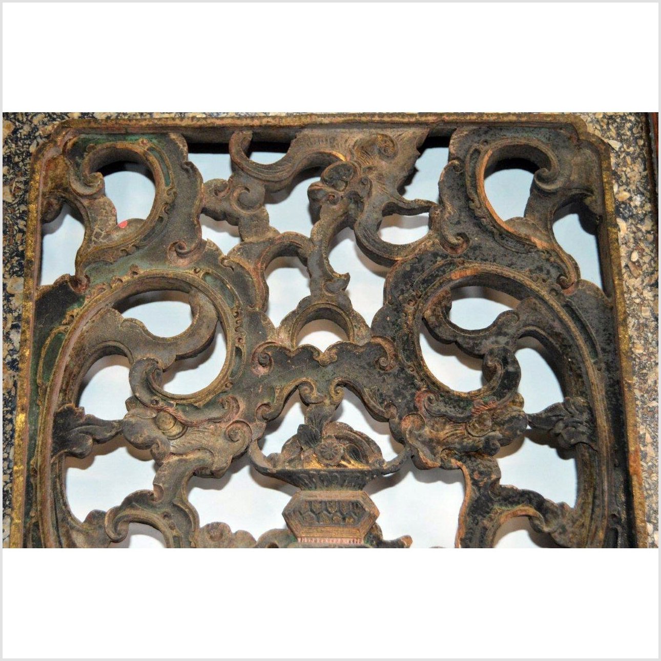 Antique Chinese Hand-Carved Wall Ornament-3. Asian &amp; Chinese Furniture, Art, Antiques, Vintage Home Décor for sale at FEA Home