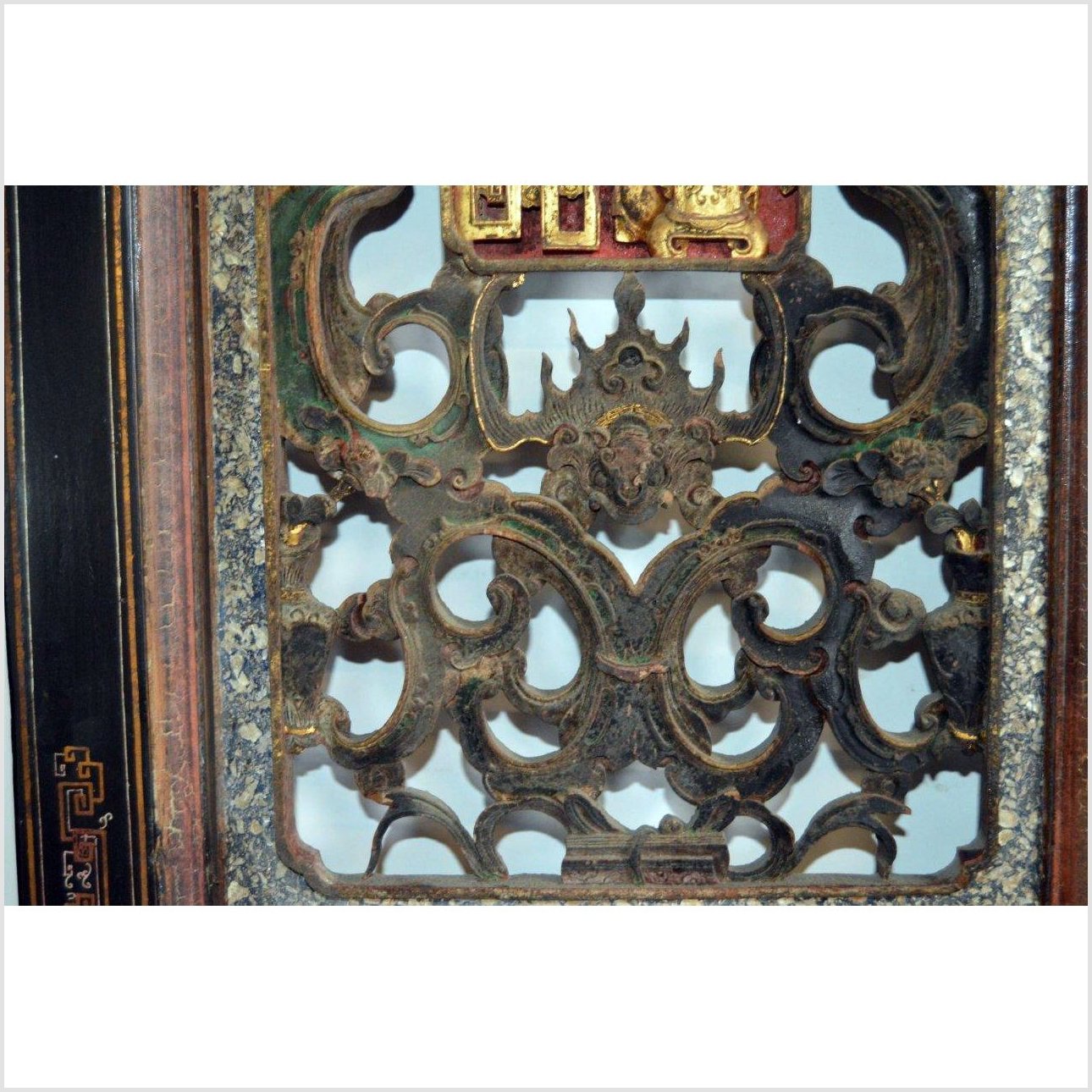 Antique Chinese Hand-Carved Wall Ornament-5. Asian &amp; Chinese Furniture, Art, Antiques, Vintage Home Décor for sale at FEA Home