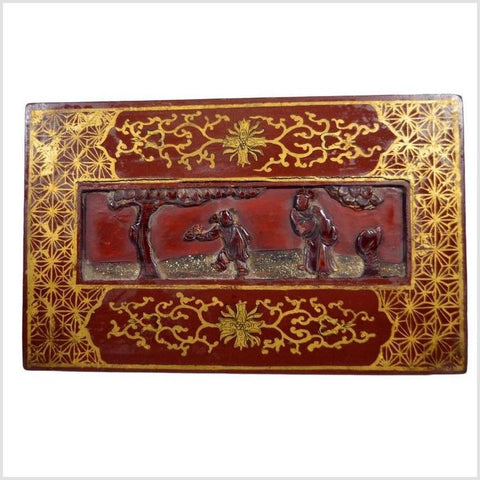 Antique Chinese Hand Painted Dowry Box-YN4419-5. Asian & Chinese Furniture, Art, Antiques, Vintage Home Décor for sale at FEA Home