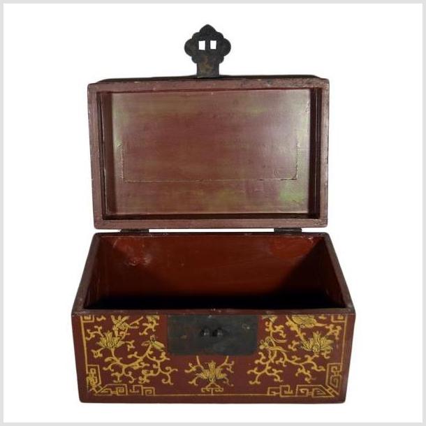 Antique Chinese Hand Painted Dowry Box-YN4419-8. Asian & Chinese Furniture, Art, Antiques, Vintage Home Décor for sale at FEA Home