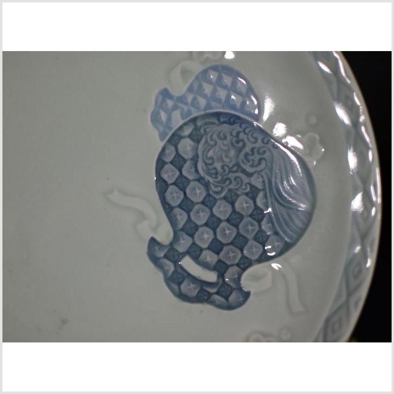 Antique Chinese Hand Painted Embossed Porcelain Plate-2. Asian & Chinese Furniture, Art, Antiques, Vintage Home Décor for sale at FEA Home
