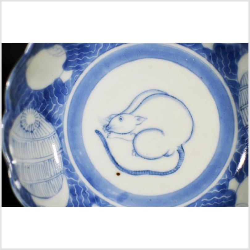 Antique Scalloped Dish – Crouching Mouse, Barrel Cartouche-2. Asian & Chinese Furniture, Art, Antiques, Vintage Home Décor for sale at FEA Home