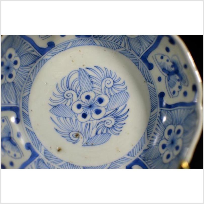 Antique Chinese Porcelain Bowl – Butterfly Cartouches, Petal Rim-2. Asian & Chinese Furniture, Art, Antiques, Vintage Home Décor for sale at FEA Home