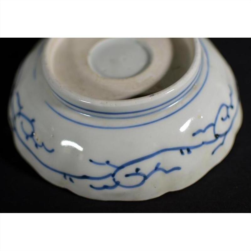 Antique Chinese Porcelain Bowl – Butterfly Cartouches, Petal Rim-6. Asian &amp; Chinese Furniture, Art, Antiques, Vintage Home Décor for sale at FEA Home