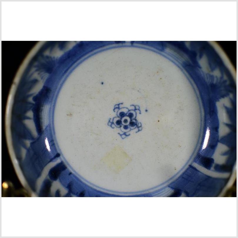 Antique Porcelain Dish – Rosette Medallion, Alternating Panels-2. Asian & Chinese Furniture, Art, Antiques, Vintage Home Décor for sale at FEA Home