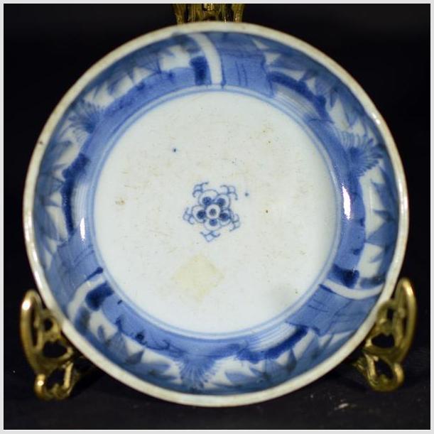 Antique Porcelain Dish – Rosette Medallion, Alternating Panels-1. Asian & Chinese Furniture, Art, Antiques, Vintage Home Décor for sale at FEA Home