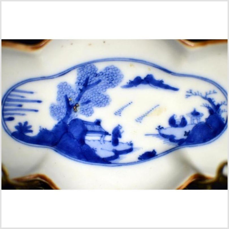 Antique Chinese Hand Painted Porcelain Dish / Bowl-YN4727-2. Asian & Chinese Furniture, Art, Antiques, Vintage Home Décor for sale at FEA Home