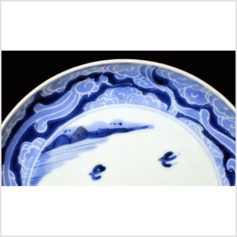 Antique Chinese Hand Painted Porcelain Plate – Willow Grove & Winding Stream-2. Asian & Chinese Furniture, Art, Antiques, Vintage Home Décor for sale at FEA Home