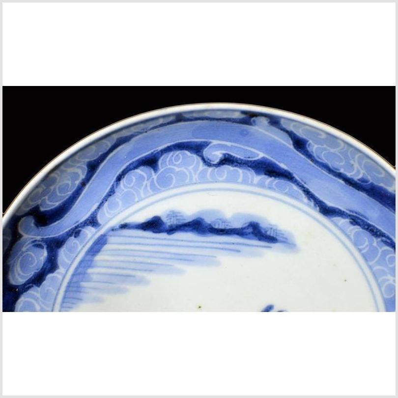 Antique Chinese Hand Painted Porcelain Plate – Birds Over Pond Scene-2. Asian & Chinese Furniture, Art, Antiques, Vintage Home Décor for sale at FEA Home