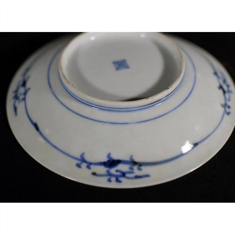 Antique Chinese Hand Painted Porcelain Plate – Oxen Under Lattice Border-6. Asian &amp; Chinese Furniture, Art, Antiques, Vintage Home Décor for sale at FEA Home
