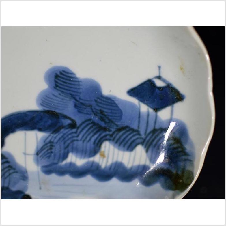 Antique Chinese Hand Painted Porcelain Plate – Clouded Mountain Landscape-2. Asian & Chinese Furniture, Art, Antiques, Vintage Home Décor for sale at FEA Home