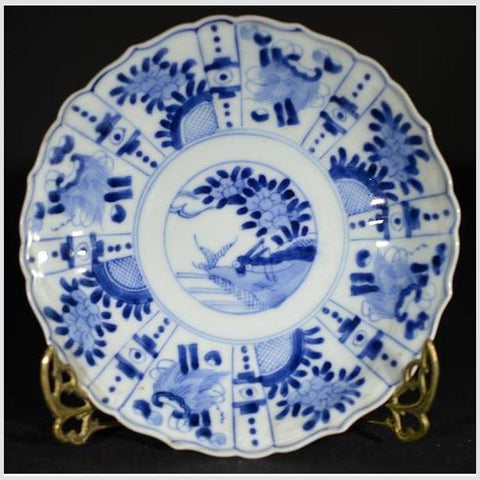 Antique Chinese Hand Painted Porcelain Plate-YN4724-1. Asian & Chinese Furniture, Art, Antiques, Vintage Home Décor for sale at FEA Home