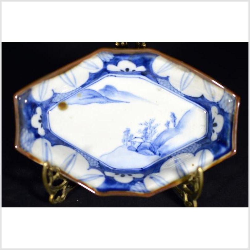 Antique Hand Painted Porcelain Octagon Platter-1. Asian & Chinese Furniture, Art, Antiques, Vintage Home Décor for sale at FEA Home