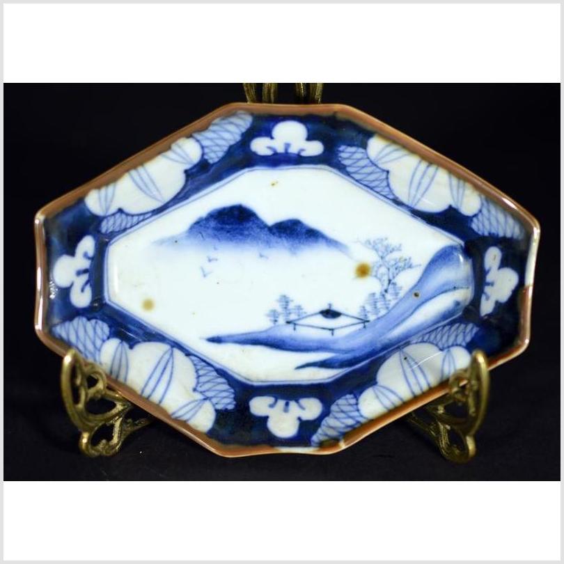 Antique Chinese Hand Painted Porcelain Platter- Asian Antiques, Vintage Home Decor & Chinese Furniture - FEA Home