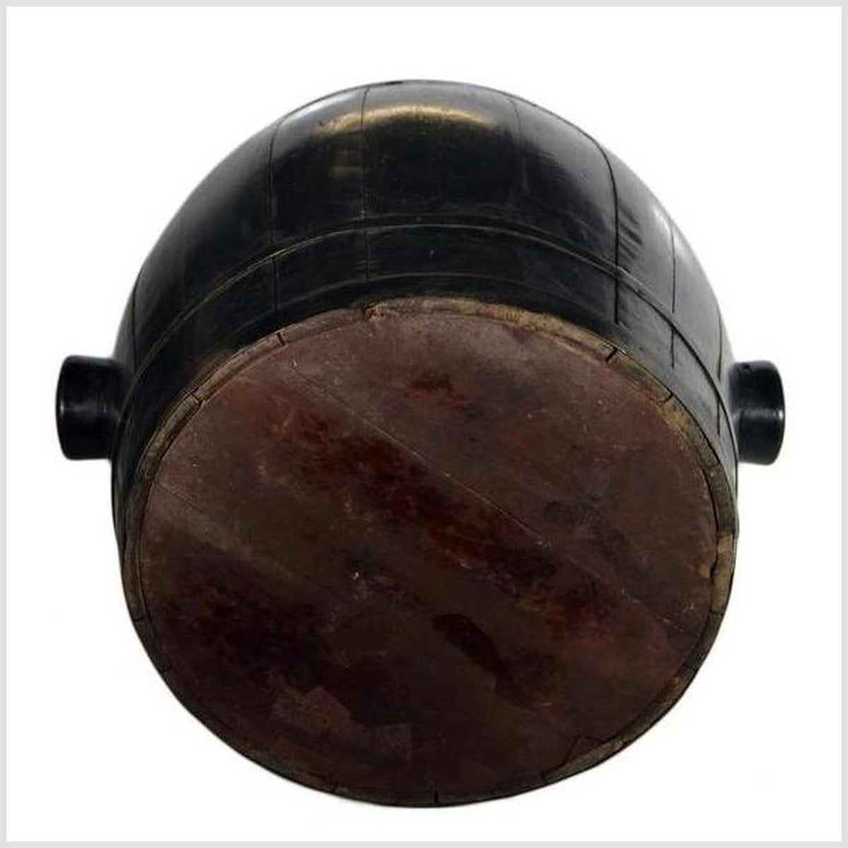 Antique Chinese Handmade Varnished Wood Grain Barrel from the 19th Century-4. Asian &amp; Chinese Furniture, Art, Antiques, Vintage Home Décor for sale at FEA Home