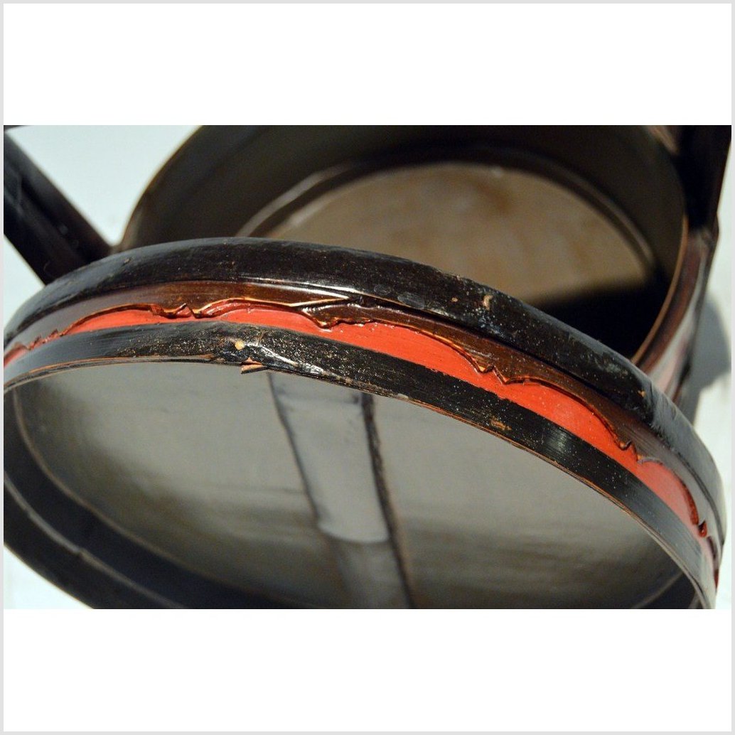 Antique Chinese Lacquered Food Basket-2. Asian & Chinese Furniture, Art, Antiques, Vintage Home Décor for sale at FEA Home
