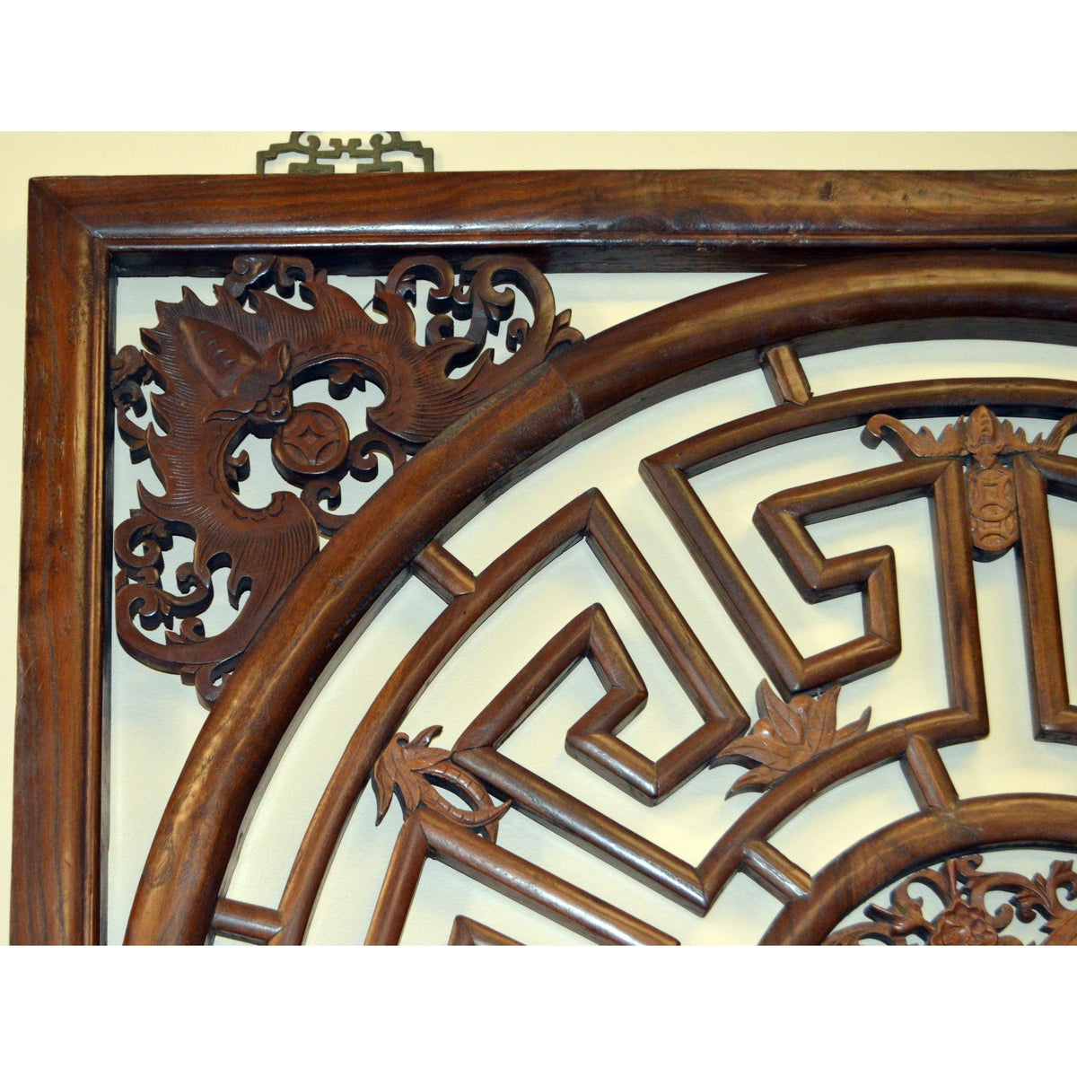 Antique Chinese Lacquered Fretwork Panel-2. Asian & Chinese Furniture, Art, Antiques, Vintage Home Décor for sale at FEA Home