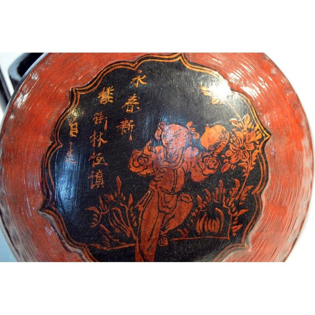 Antique Chinese Lacquered Lunch Box-3. Asian &amp; Chinese Furniture, Art, Antiques, Vintage Home Décor for sale at FEA Home