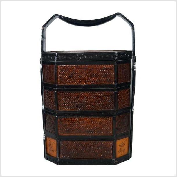 Antique Tiered Lunch Basket-1. Asian & Chinese Furniture, Art, Antiques, Vintage Home Décor for sale at FEA Home